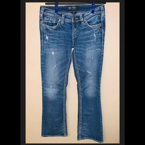 Silver AIKO low bootcut jeans size 28